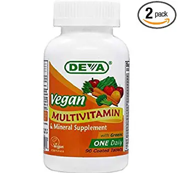 Deva Vegan Vitamins Daily Multivitamin & Mineral Supplement