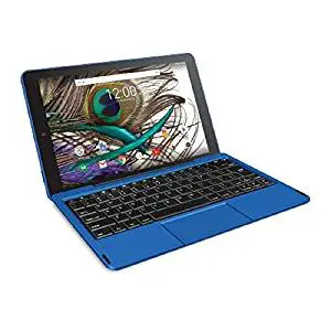 RCA Viking Pro 10" 2-in-1 Tablet 32GB Quad Core Blue Laptop Computer with Touchscreen and Detachable Keyboard