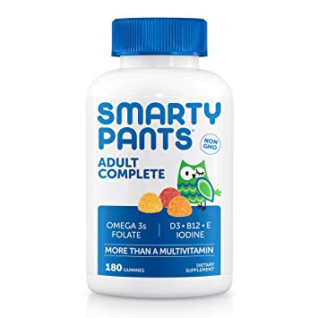  SmartyPants Vitamins Adult Gummy Multivitamins Plus Omega 3's Plus Vitamin D 180 Gummies