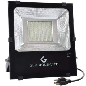 GLORIOUS-LITE LED Flood Light, 150W(750W Halogen Equiv), IP66 Waterproof Outdoor Work Lights