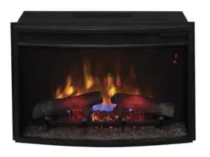 ClassicFlame 25EF031GRP 25 Curved Electric Fireplace Insert with Safer Plug-min