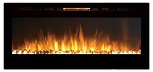 MFE5048WS 50 Cynergy Built-In Wall Mounted Electric Fireplace - Pebble Stone-min