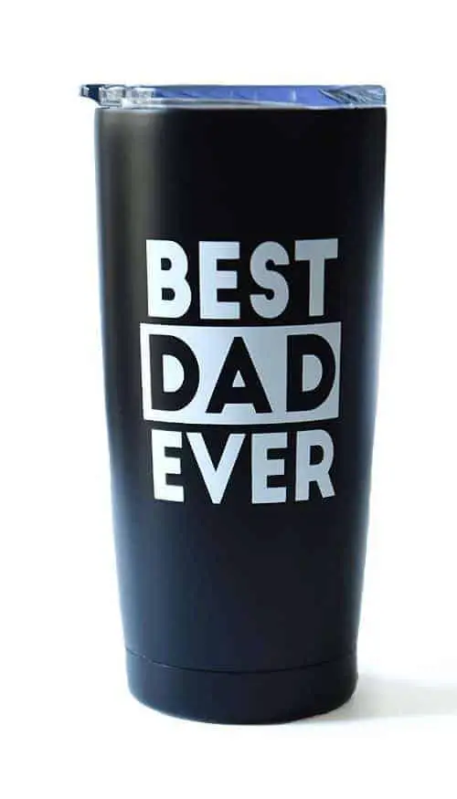 Best Dad Ever - 20 oz Stainless Steel Insulated Double Wall Tumbler with Lid