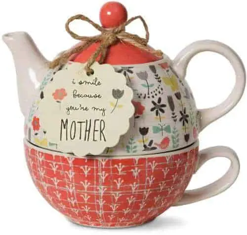 Pavilion Gift Company 74068 Bloom Mother Ceramic Tea for One