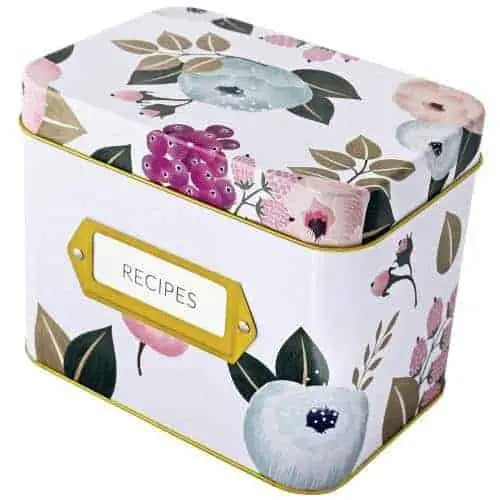 Recipe Box With 24 Cards & 12 Dividers by Polite Society